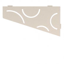 Schluter SHELF-E-S3 Trendline Textured Aluminum Curve Design Tile In Shelf TSI - Textured Ivory